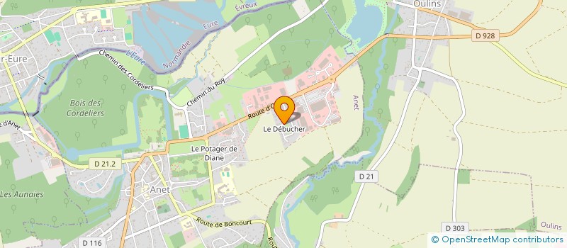 localisation de l'entreprise ARCHIMEDE à ANET