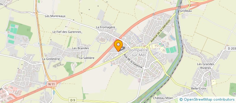 localisation de l'entreprise ARCHIMEDE  DOMPIERRE-SUR-MER