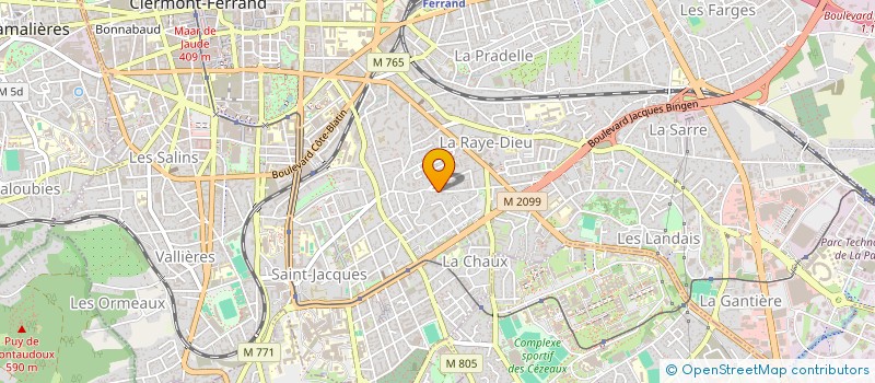 localisation de l'entreprise ARCHIMEDE  CLERMONT-FERRAND