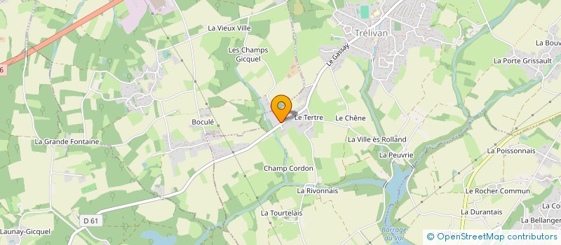 localisation de l'entreprise ARCHIMEID (ARCHITECTURE & DESIGN)  TRELIVAN