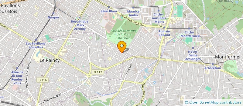 localisation de l'entreprise ARCHIPEL 41 à CLICHY-SOUS-BOIS