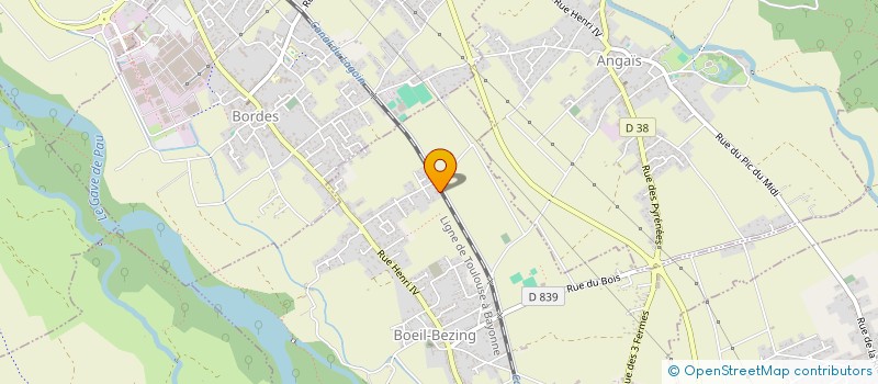 localisation de l'entreprise ARCHIPEL  BOEIL-BEZING