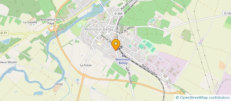 localisation de l'entreprise ARCHIPEL  MONTREUIL-BELLAY