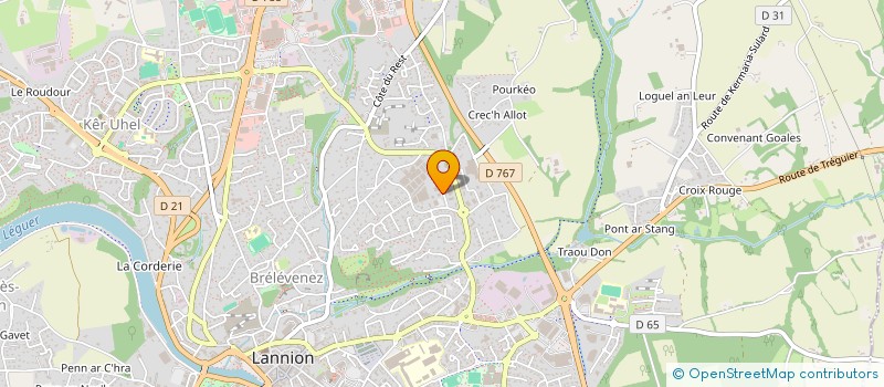 localisation de l'entreprise ARCHIPEL à LANNION