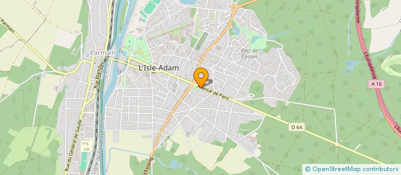 localisation de l'entreprise ARCHIPEL BIO à L'ISLE-ADAM
