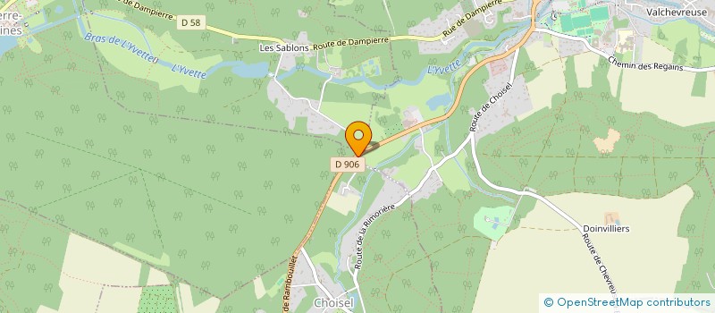 localisation de l'entreprise ARCHIPEL DE LA VALLEE  CHEVREUSE