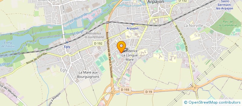 localisation de l'entreprise ARCHIPEL DECOR à ARPAJON
