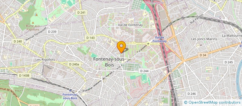 localisation de l'entreprise ARCHIPEL DES ARTS  FONTENAY-SOUS-BOIS