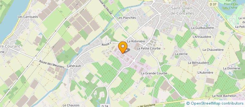 localisation de l'entreprise ARCHIPEL EVENEMENT à SAINT-JULIEN-DE-CONCELLES