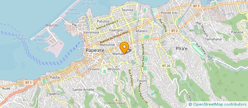 localisation de l'entreprise ARCHIPEL PRODUCTION à PAPEETE