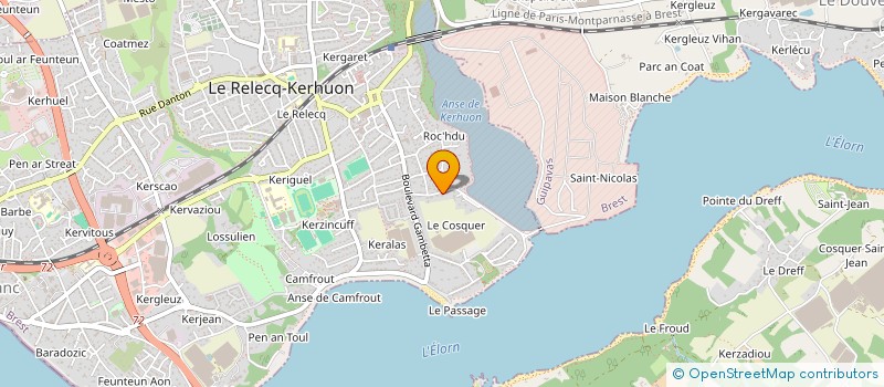 localisation de l'entreprise ARCHIPEL SANTE  LE RELECQ-KERHUON