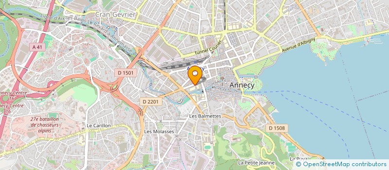 localisation de l'entreprise ARCHIPEL SUD MJC MAISON POUR TOUS à ANNECY