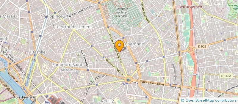 localisation de l'entreprise ARCHIPRO  PARIS