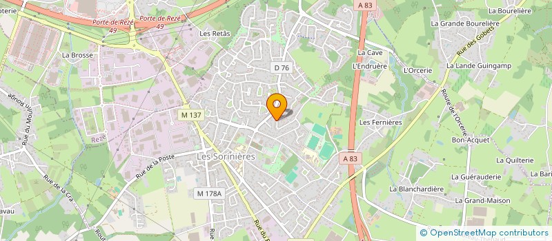 localisation de l'entreprise ARCHIR  LES SORINIERES