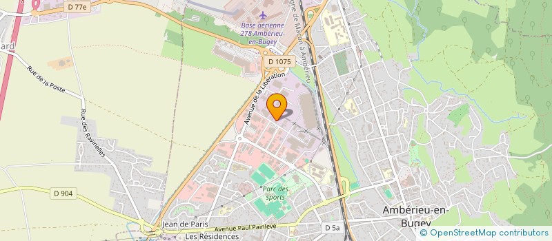 localisation de l'entreprise ARCHIREL IMMO  AMBERIEU-EN-BUGEY