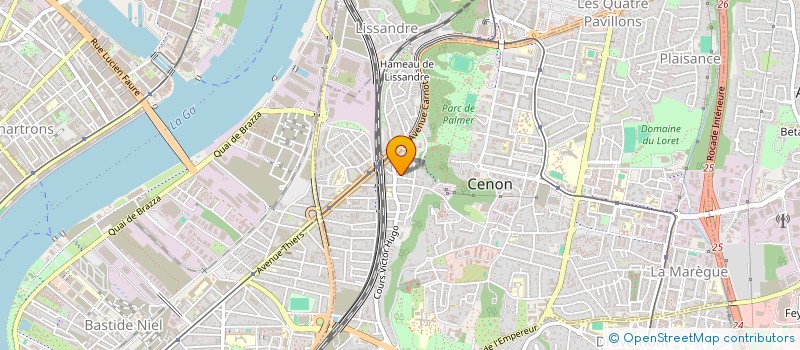 localisation de l'entreprise ARCHISAN  CENON