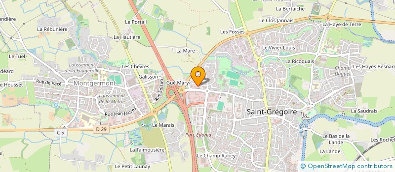 localisation de l'entreprise ARCHISCAN  SAINT-GREGOIRE