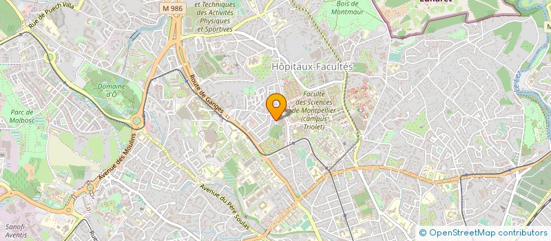 localisation de l'entreprise ARCHISTEM à MONTPELLIER