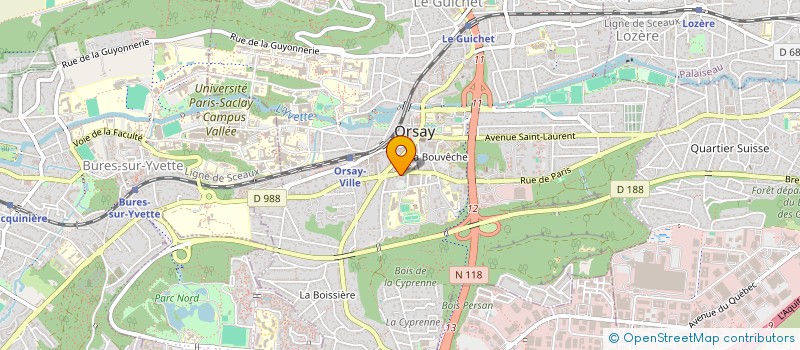localisation de l'entreprise ARCHISTRUCTURE à ORSAY