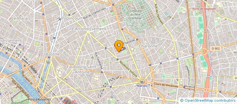 localisation de l'entreprise ARCHITEC.DEVELOPPEMENTS SONIA CORTESSE  PARIS