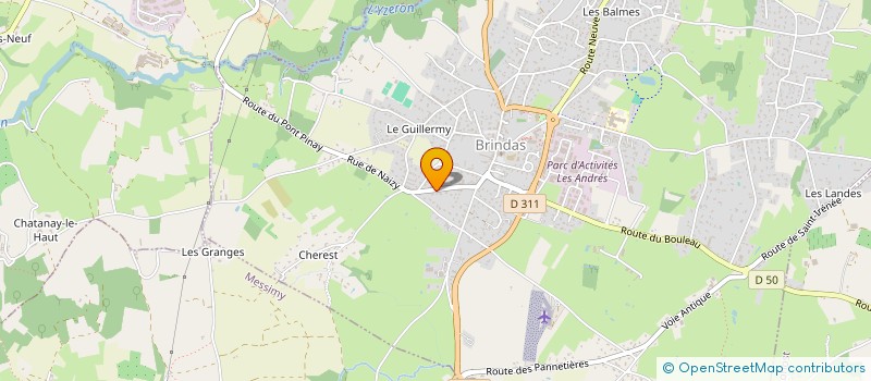 localisation de l'entreprise ARCHITECT DESIGN EMELINE LENAELLE  BRINDAS