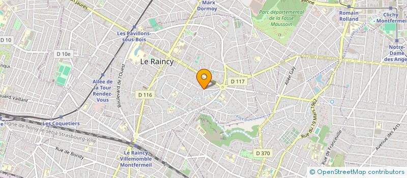 localisation de l'entreprise ARCHITECT STUDIO  LE RAINCY
