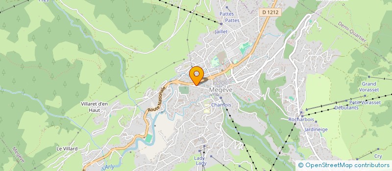 localisation de l'entreprise ARCHITECTE EN MONTAGNE  MEGEVE