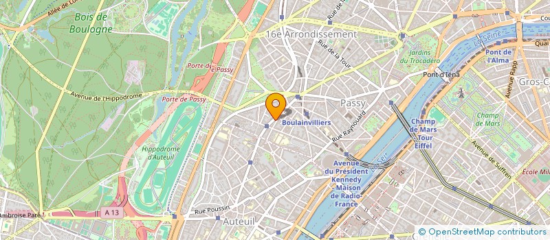 localisation de l'entreprise ARCHITECTE ET CONTRACTANT  PARIS