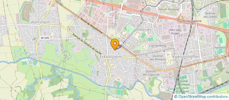 localisation de l'entreprise ARCHITECTES ET PARTENAIRES  ECKBOLSHEIM