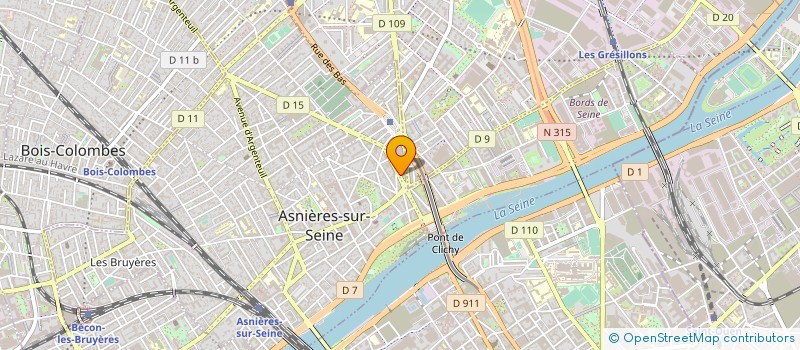 localisation de l'entreprise ARCHITECTES PARTNERS  ASNIERES-SUR-SEINE