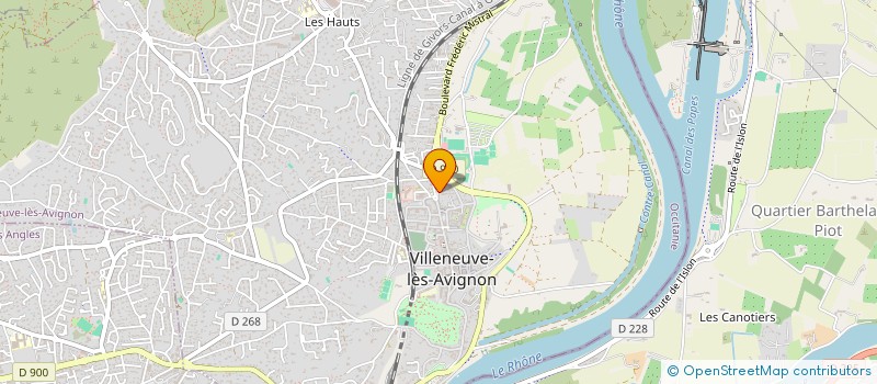 localisation de l'entreprise ARCHITECTES RHONE CEZE & TYPES  VILLENEUVE-LES-AVIGNON