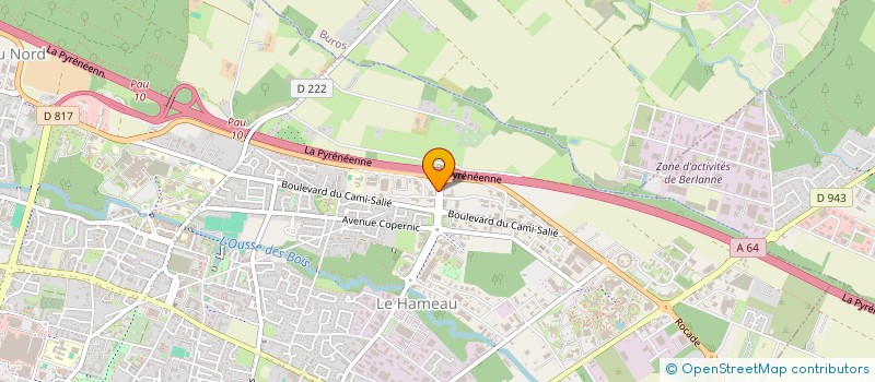 localisation de l'entreprise ARCHITECTEURS GUILLEME ET ASSOCIES à PAU