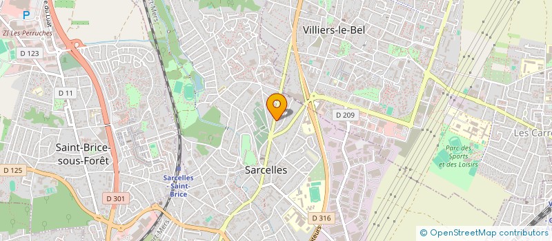 localisation de l'entreprise ARCHITECTONI MEDIA  SARCELLES