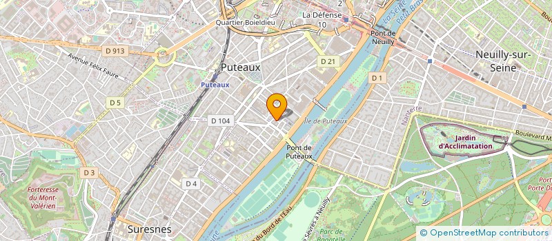 localisation de l'entreprise ARCHITECTURE ADAPTEE ARCAD à PUTEAUX