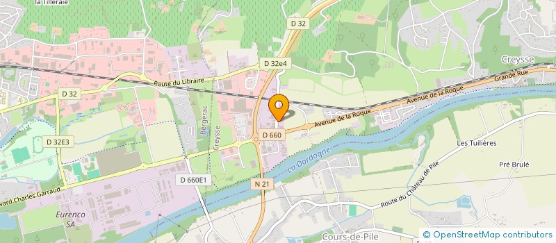 localisation de l'entreprise ARCHITECTURE COMMERCIALE ORGANISATION AGENCEMENT  CREYSSE