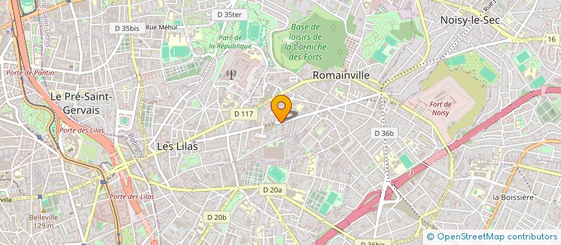 localisation de l'entreprise ARCHITECTURE CONSEILS à LES LILAS