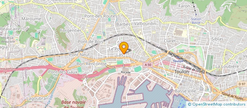 localisation de l'entreprise ARCHITECTURE CONSEILS & TRAVAUX  TOULON