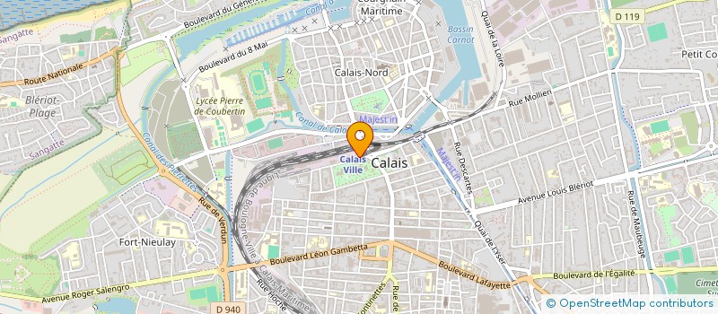 localisation de l'entreprise ARCHITECTURE COTE D'OPALE  CALAIS