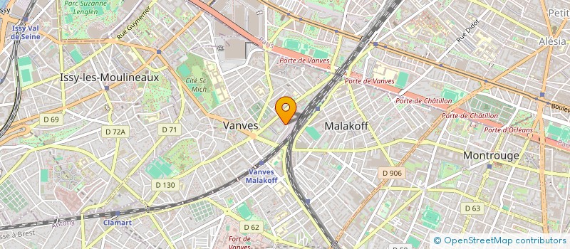 localisation de l'entreprise ARCHITECTURE DECORATION MOBILIER  VANVES