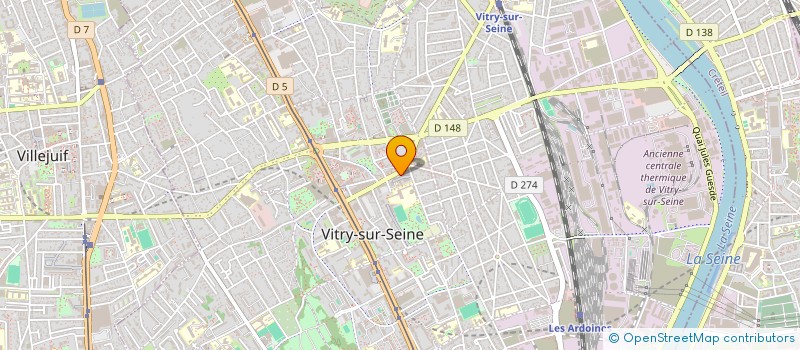 localisation de l'entreprise ARCHITECTURE - DESIGN - BUILDING à VITRY-SUR-SEINE