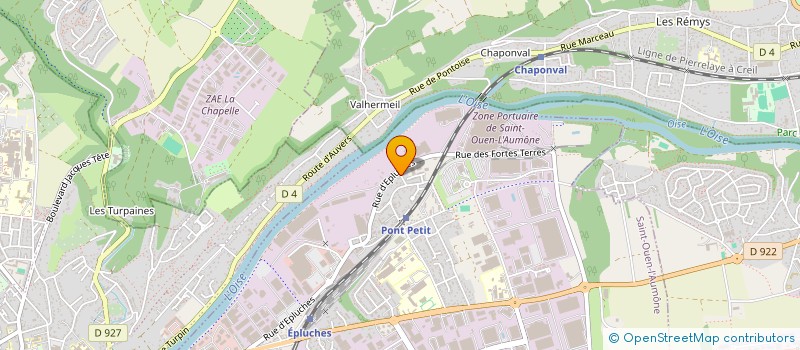 localisation de l'entreprise ARCHITECTURE ET CONSTRUCTION SYSTEMES SECURITE INCENDIE ET SURETE à SAINT-OUEN-L'AUMONE