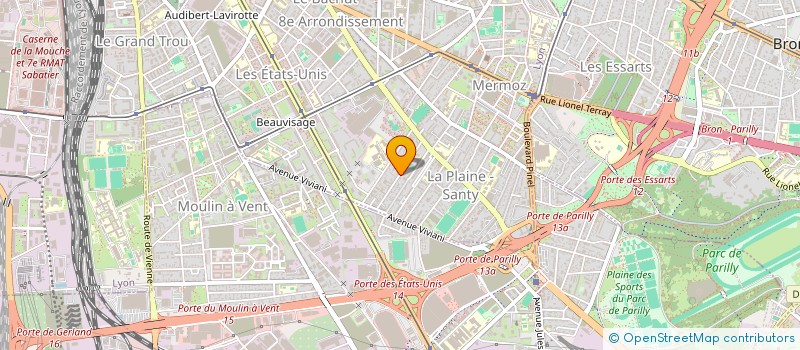 localisation de l'entreprise ARCHITECTURE ET STRATEGIE URBAINE  LYON