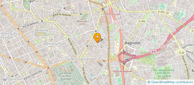 localisation de l'entreprise ARCHITECTURE ETUDES CREATIONS  PARIS