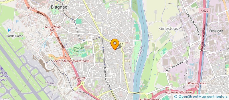 localisation de l'entreprise ARCHITECTURE IN VIVO  BLAGNAC