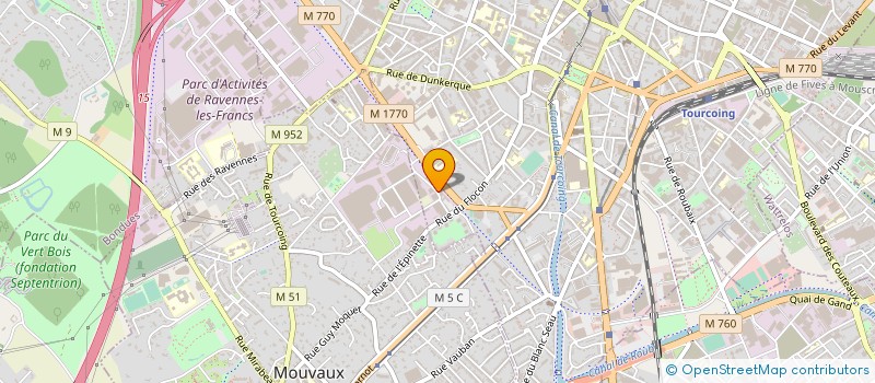 localisation de l'entreprise ARCHITECTURE & MATERIAUX AUTHENTIQUES à TOURCOING