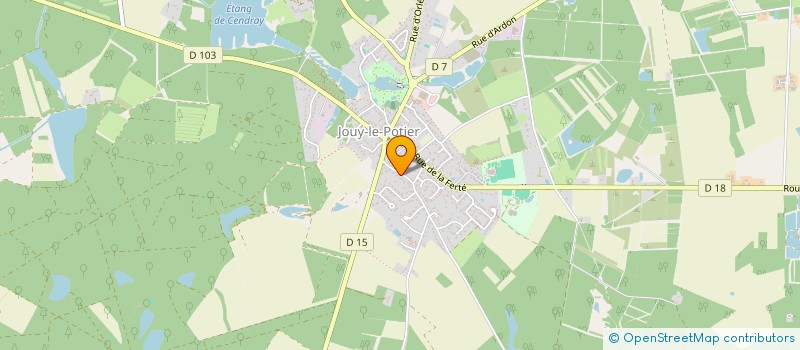 localisation de l'entreprise ARCHITECTURE MILIEU TERRITOIRE 45 à JOUY-LE-POTIER