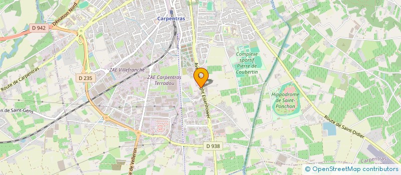 localisation de l'entreprise ARCHITECTURE NPC à CARPENTRAS