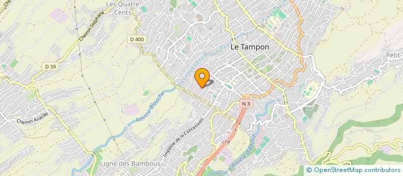 localisation de l'entreprise ARCHITECTURE & PATRIMOINE LA KOUR  LE TAMPON