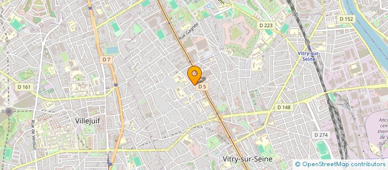 localisation de l'entreprise ARCHITECTURE-PAYSAGES D'AUJOURD'HUI à VITRY-SUR-SEINE