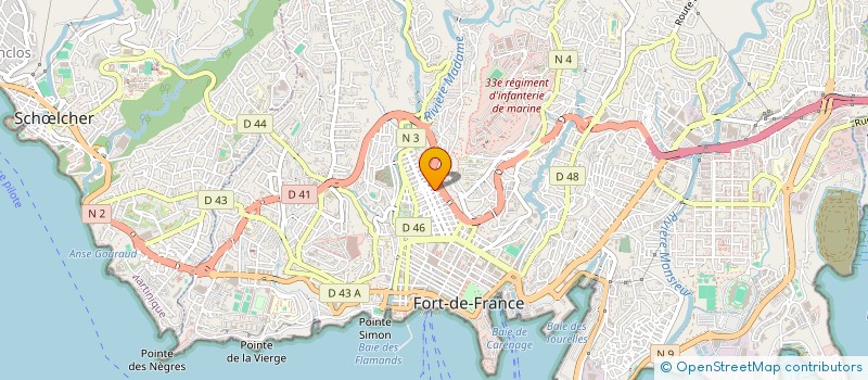 localisation de l'entreprise ARCHITECTURE SERVICE RENOVATION  FORT-DE-FRANCE